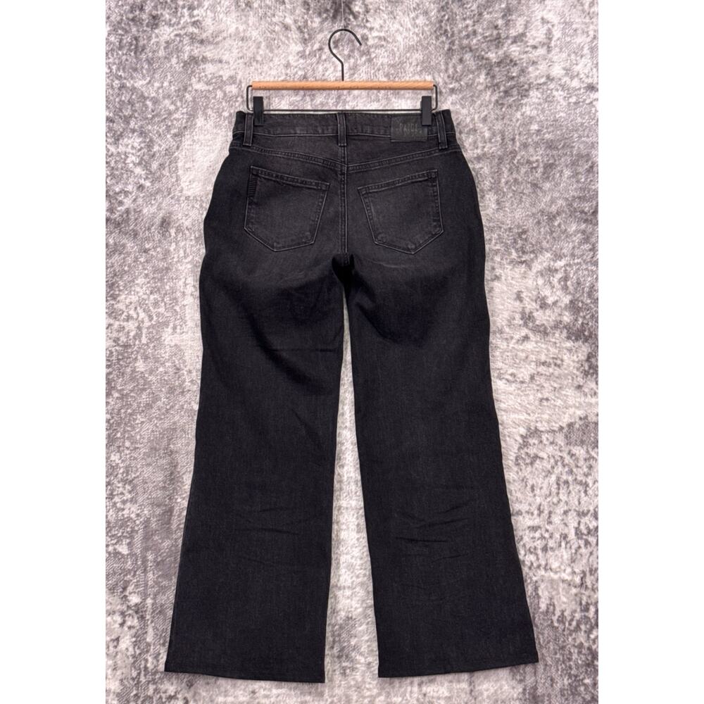 Paige Anessa Jeans 25 Maternity Womens High Rise Wide Leg Black Wash - Picture 2 of 9